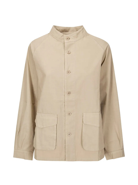  Labo Art Ines Buttoned Flap-pocket Jacket - Neutrals 