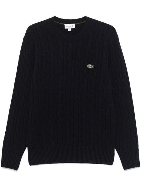  Lacoste Cable-knit Sweater - Blue 