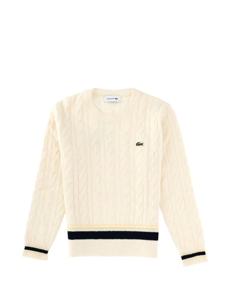  Lacoste Cable-knit Sweater - Neutrals 