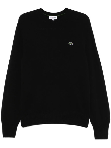 Lacoste Carded-wool Crew-neck Sweater - Black 