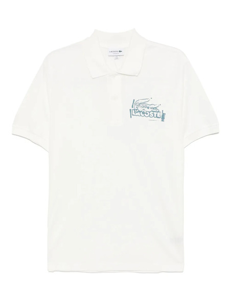  Lacoste Classic Printed Polo Shirt - Neutrals 