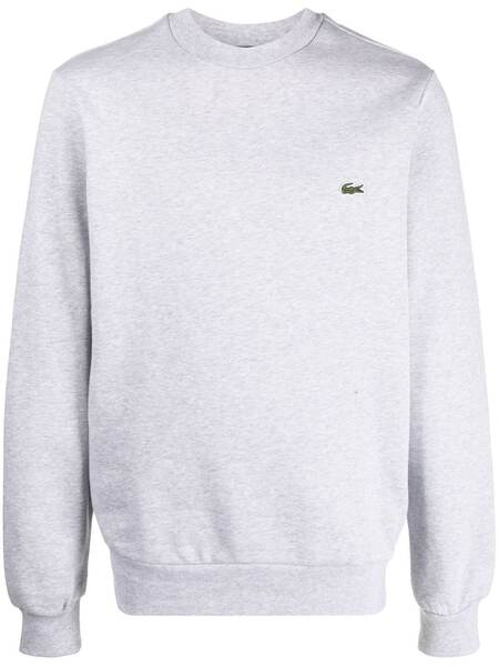  Lacoste Crew Neck Fleece Jumper - Grey 
