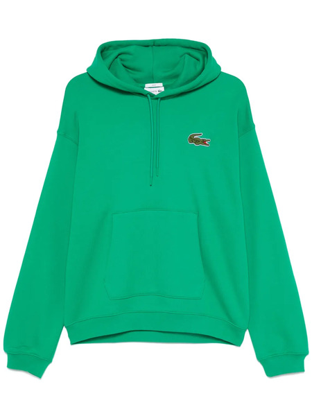  Lacoste Crocodile-patch Hoodie - Green 
