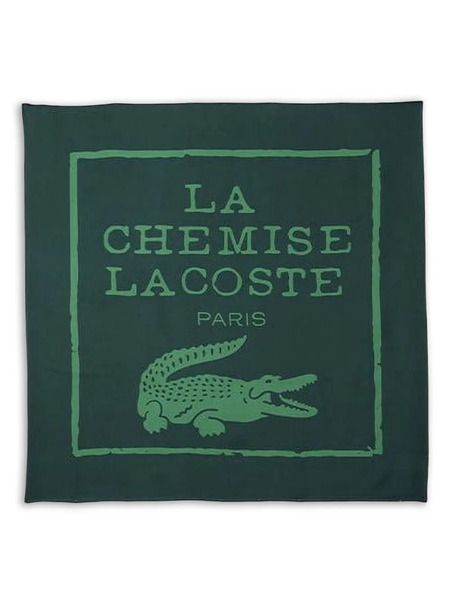  Lacoste Crocodile-print Silk Scarf - Green 