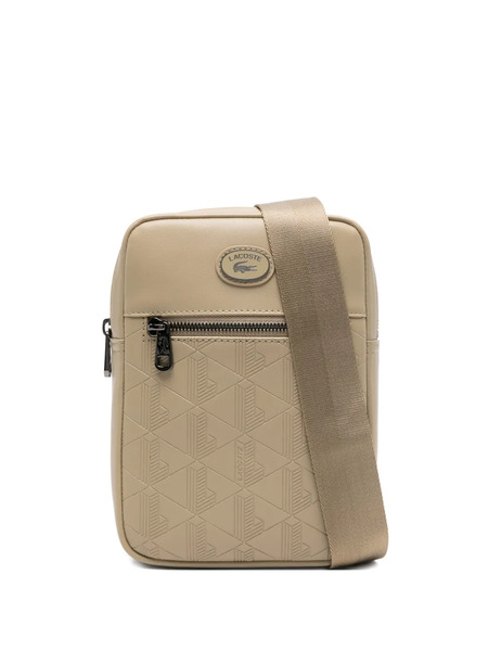  Lacoste Embossed-logo Cross Body Bag - Neutrals 