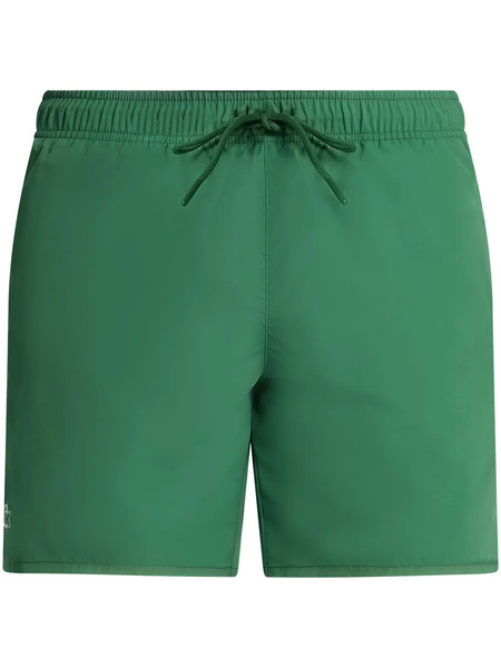  Lacoste Embroidered-logo Swim Shorts - Green 