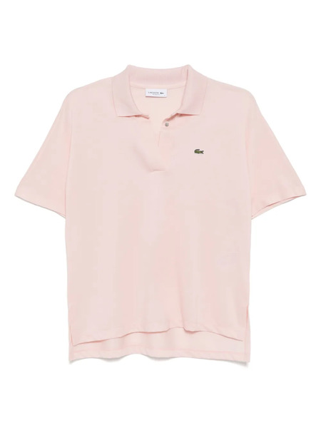  Lacoste Fluid Piqué Polo Top - Pink 