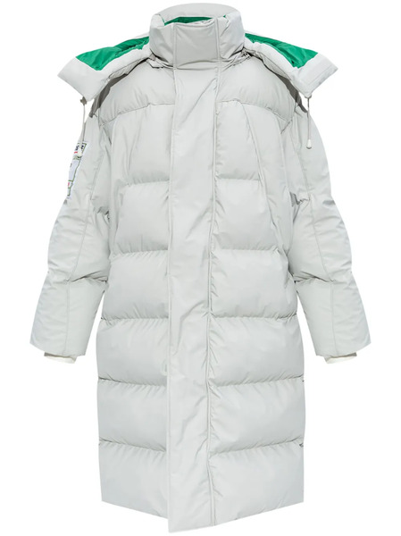  Lacoste Hooded Padded Coat - White 