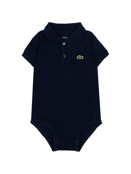  Lacoste Kids Button Logo Bodysuit - Blue 