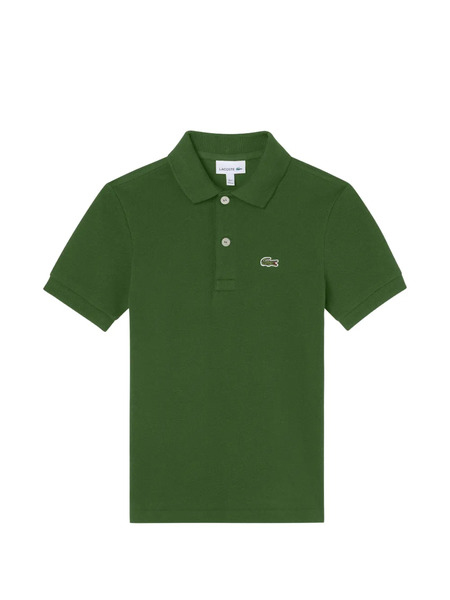  Lacoste Kids Button Logo Polo Shirt - Green 