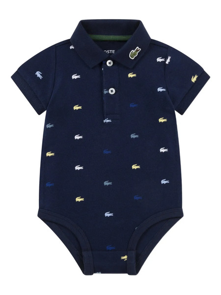  Lacoste Kids Buttoned Logo Babywear - Blue 