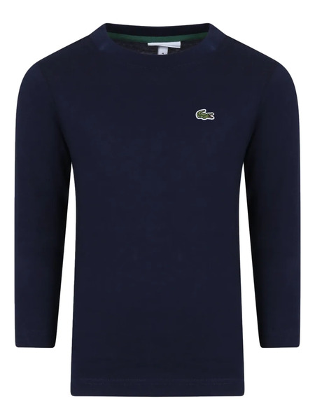 Lacoste Kids Embroidered-logo Cotton T-shirt - Blue 