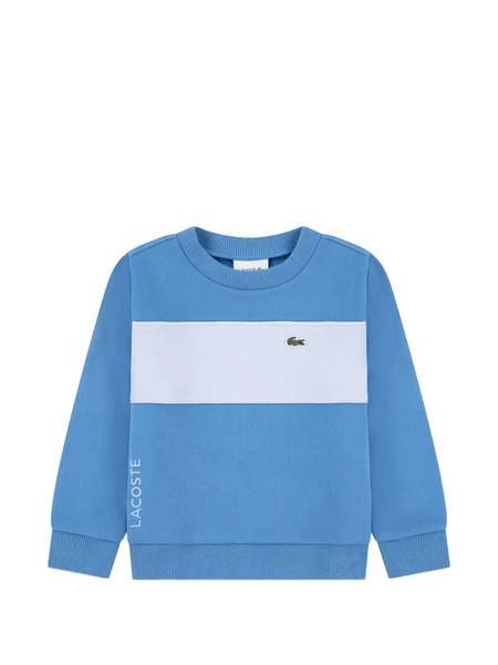  Lacoste Kids Logo Appliqué Sweatshirt - Blue 