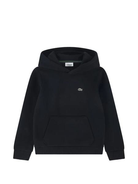  Lacoste Kids Logo Hooded Sweatshirt - Black 