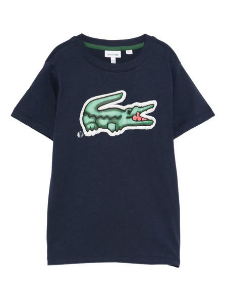  Lacoste Kids Logo-patch T-shirt - Blue 