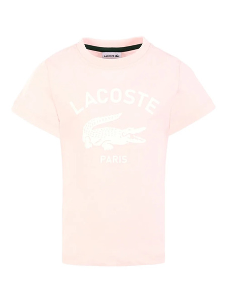  Lacoste Kids Logo-print T-shirt - Pink 