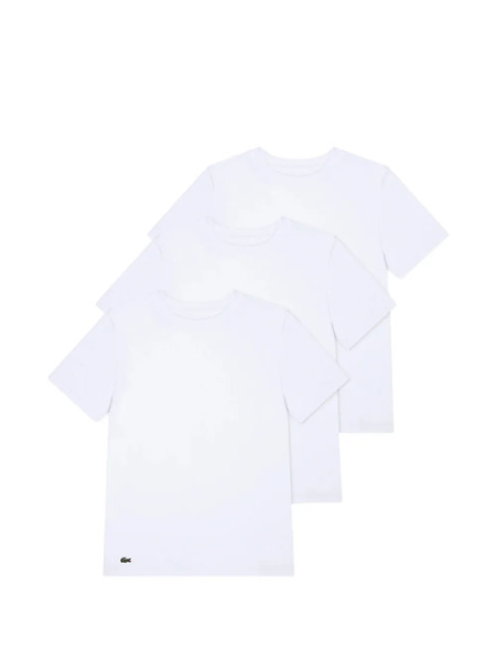  Lacoste Kids Logo T-shirt (set Of Three) - White 