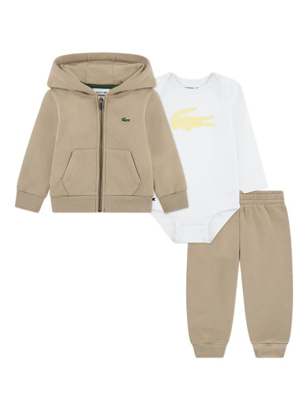  Lacoste Kids Logo Tracksuit Set - Neutrals 