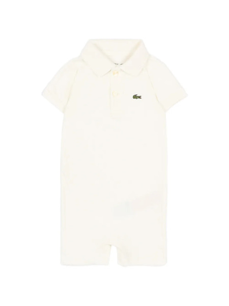  Lacoste Kids Polo Rompers - White 