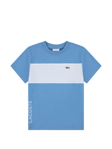  Lacoste Kids Stripe Logo T-shirt - Blue 