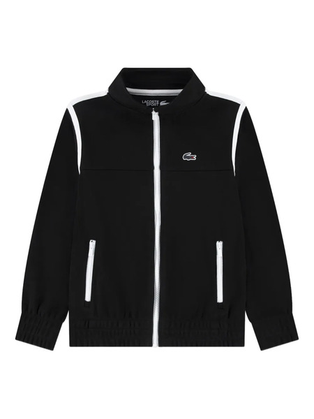  Lacoste Kids Stripe Zip-up Jacket - Black 