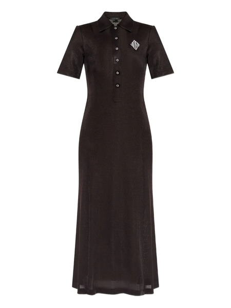  Lacoste Logo-appliqué Dress - Brown 