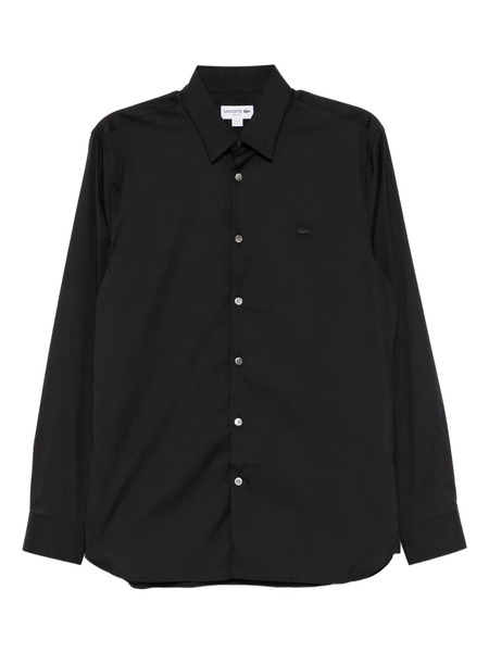  Lacoste Logo-appliqué Shirt - Black 