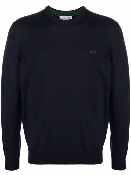  Lacoste Logo Embroidered Jumper - Blue 