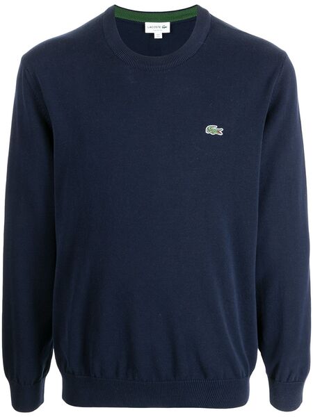 Lacoste Logo Embroidery Sweatshirt - Blue 
