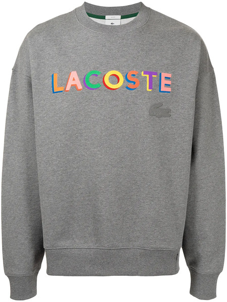  Lacoste Logo Lettering Sweatshirt - Grey 