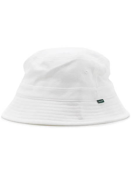  Lacoste Logo-patch Bucket Hat - White 
