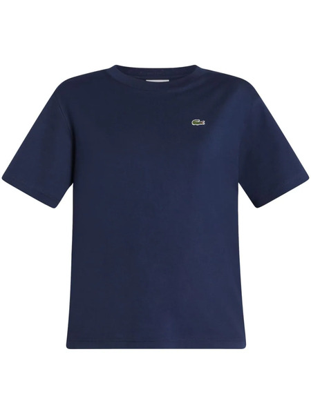 Lacoste Logo-patch Cotton T-shirt - Blue 