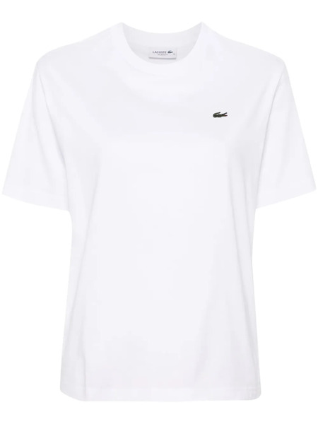  Lacoste Logo-patch Cotton T-shirt - White 