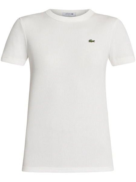 Lacoste Logo-patch Cotton T-shirt - White 