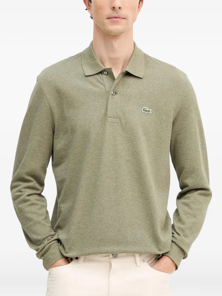  Lacoste Logo-patch Long-sleeves Polo Shirt - Green 