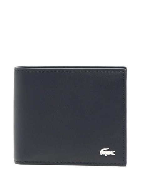  Lacoste Logo-plaque Leather Wallet - Blue 