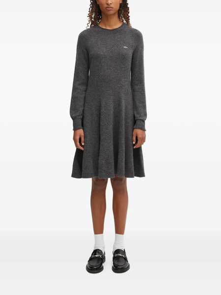  Lacoste Long-sleeve Mini Dress - Grey 