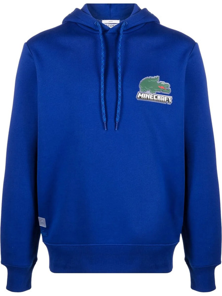  Lacoste Minecraft Logo-patch Hoodie - Blue 