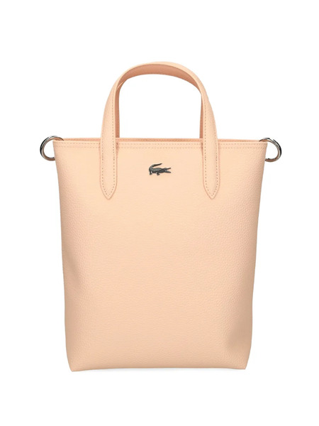  Lacoste Mini Textured Leather Tote Bag - Pink 