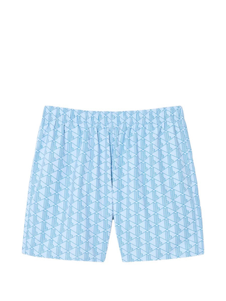  Lacoste Patterned Swim Shorts - Blue 