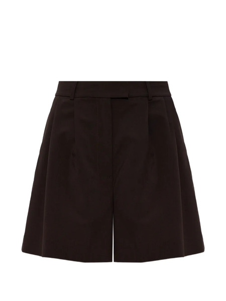  Lacoste Pleated-design Tailored Shorts - Brown 