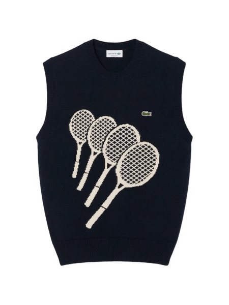  Lacoste Racket-motif Sweater - Blue 