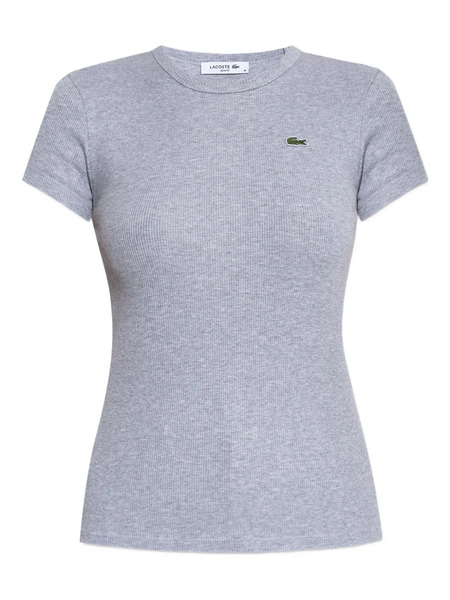  Lacoste Ribbed Crew-neck T-shirt - Grey 