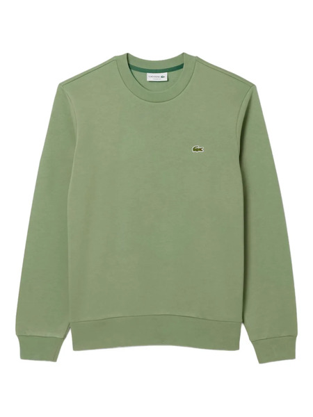  Lacoste Round-neck Logo Sweatshirt - Green 