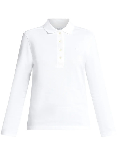  Lacoste Stretch Cotton Polo Top - White 