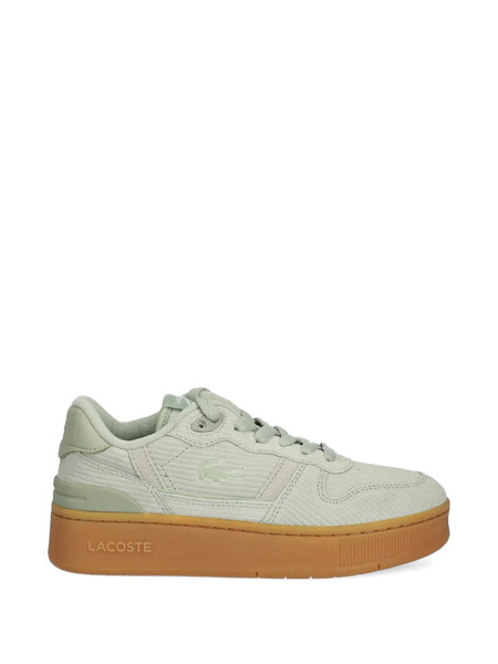  Lacoste T-clip Corduroy Platform Sneakers - Green 
