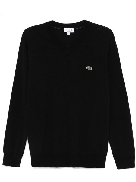  Lacoste V-neck Sweater - Black 