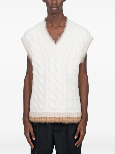  Lacoste Wool Cable-knit Sweater - White 