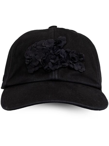  Lacoste X Lemarié Floral-appliqué Cap - Black 
