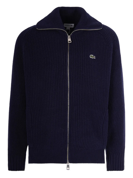  Lacoste Zip Logo Cardigan - Blue 